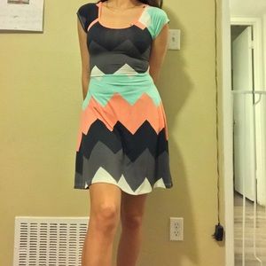 Flowy pattern dress